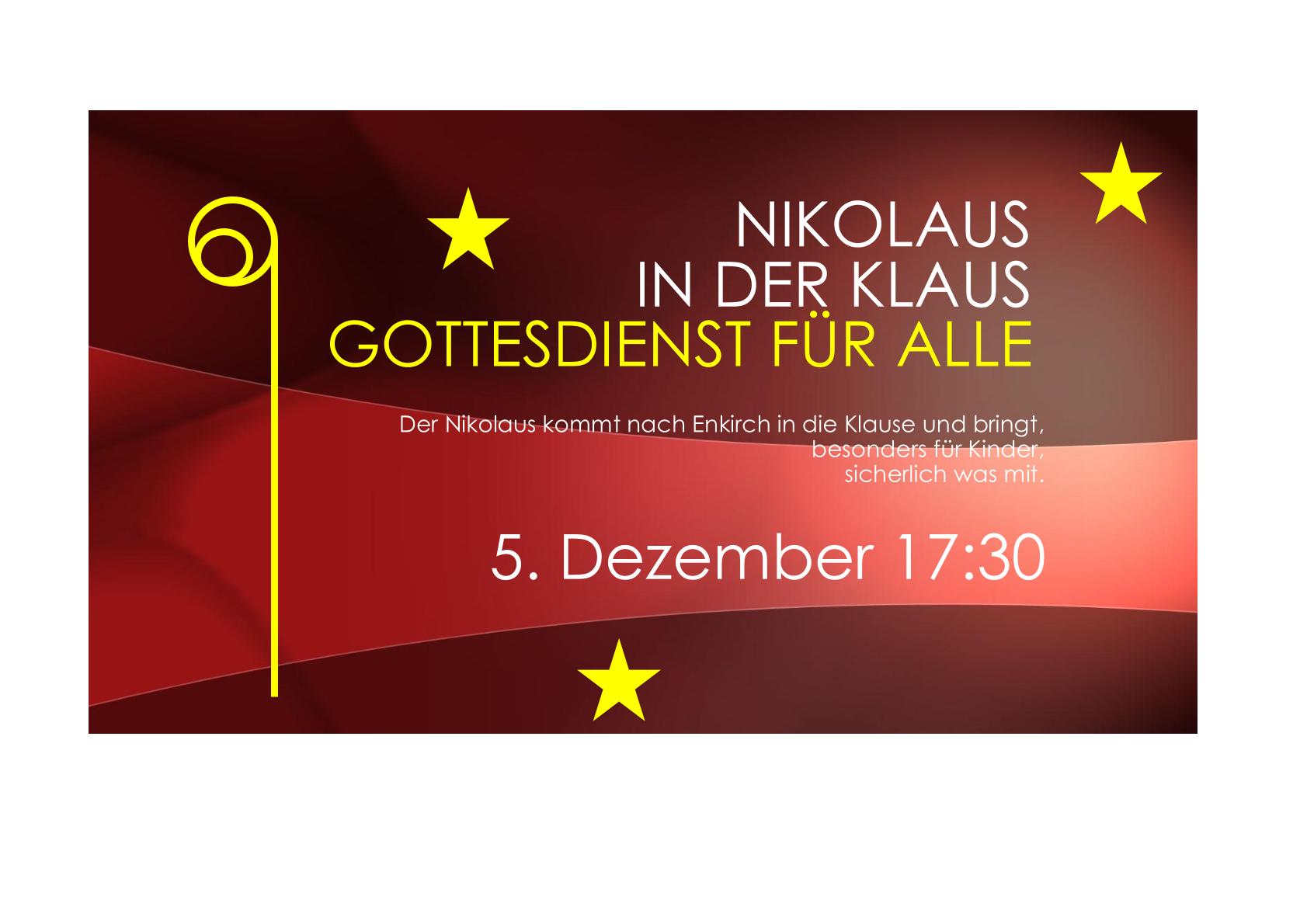 Nikolaus in der Klause Enkirch