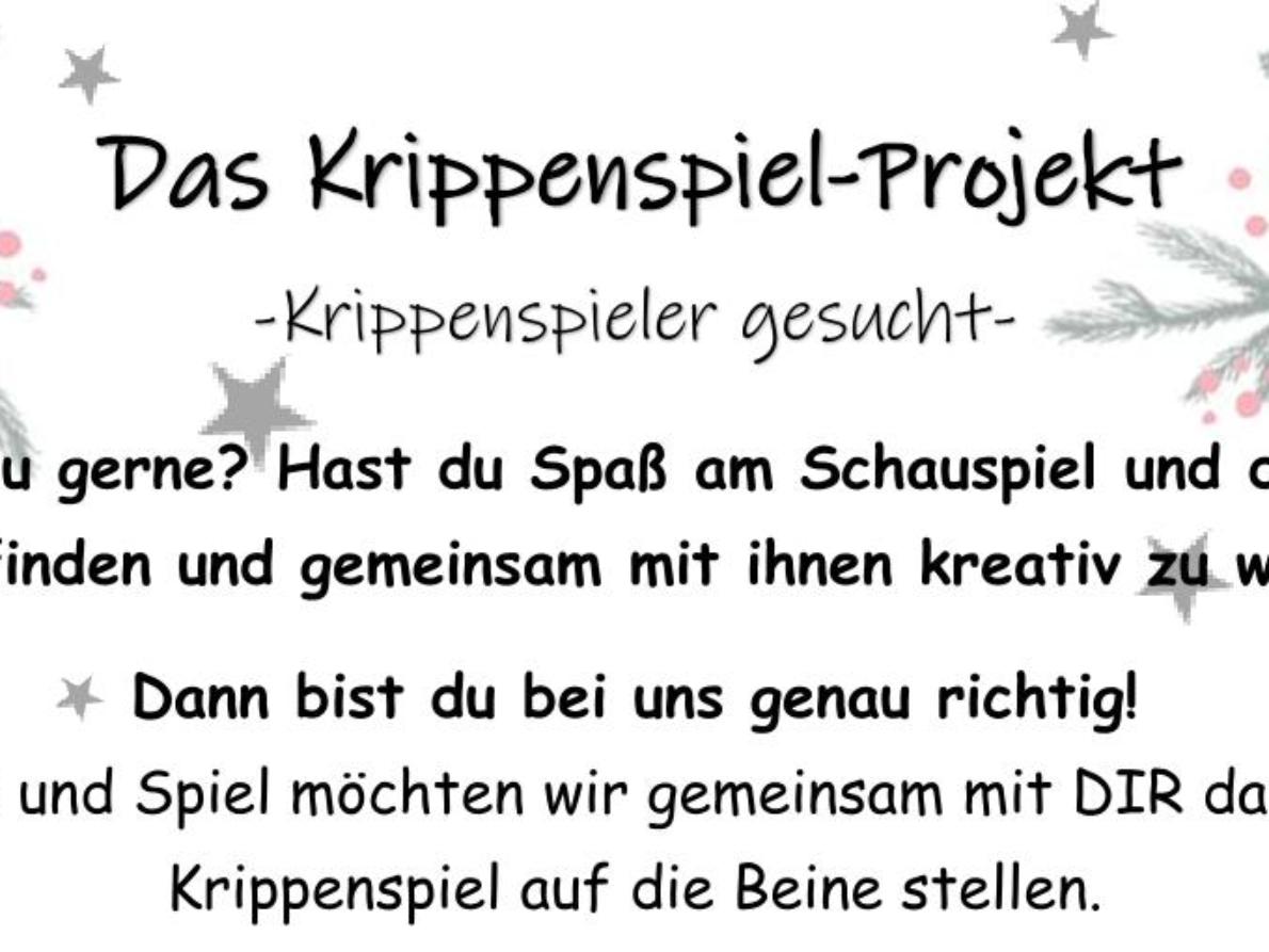 Ausschreibung Krippenspiel 2026