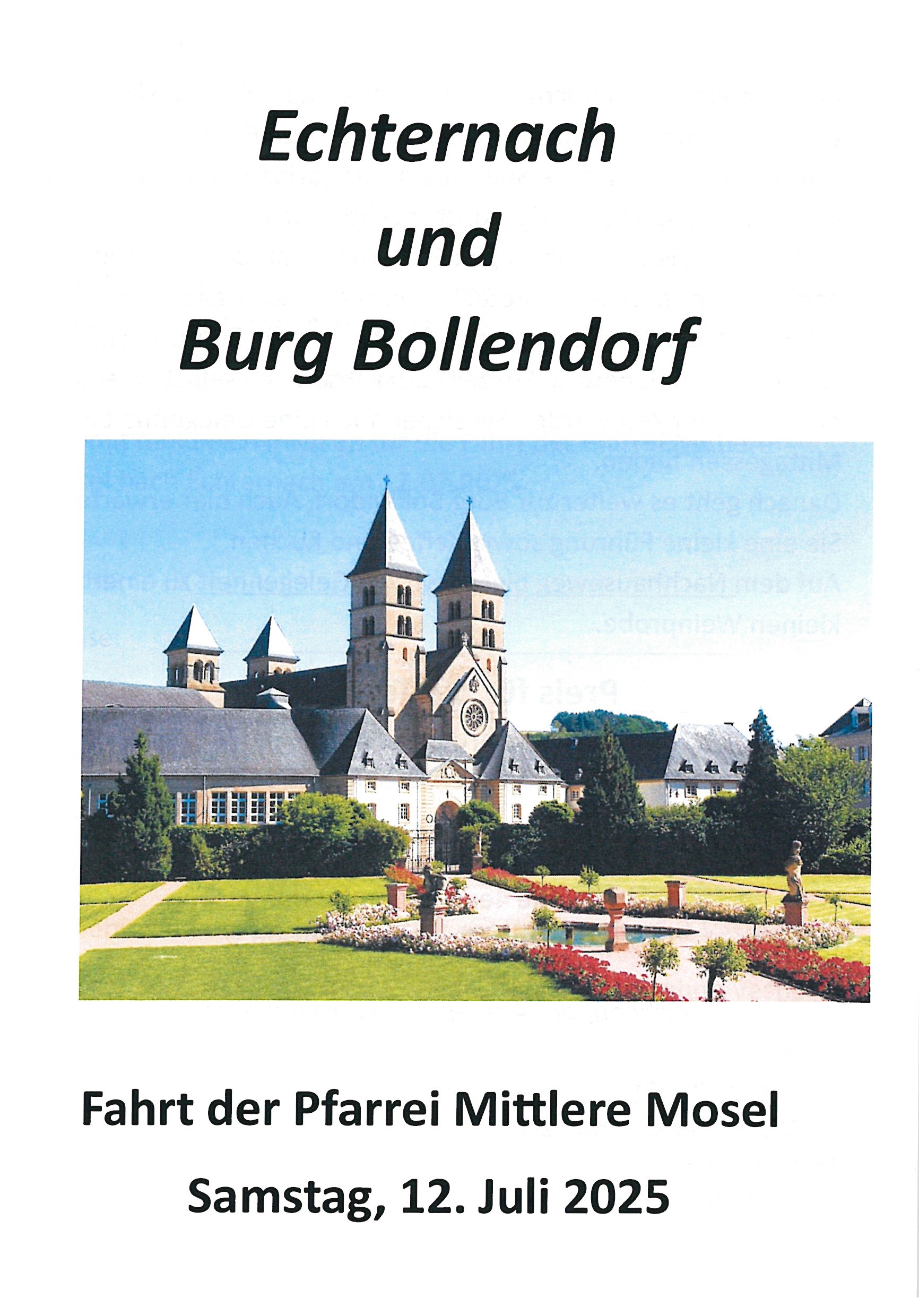 Fahrt nach Echternach