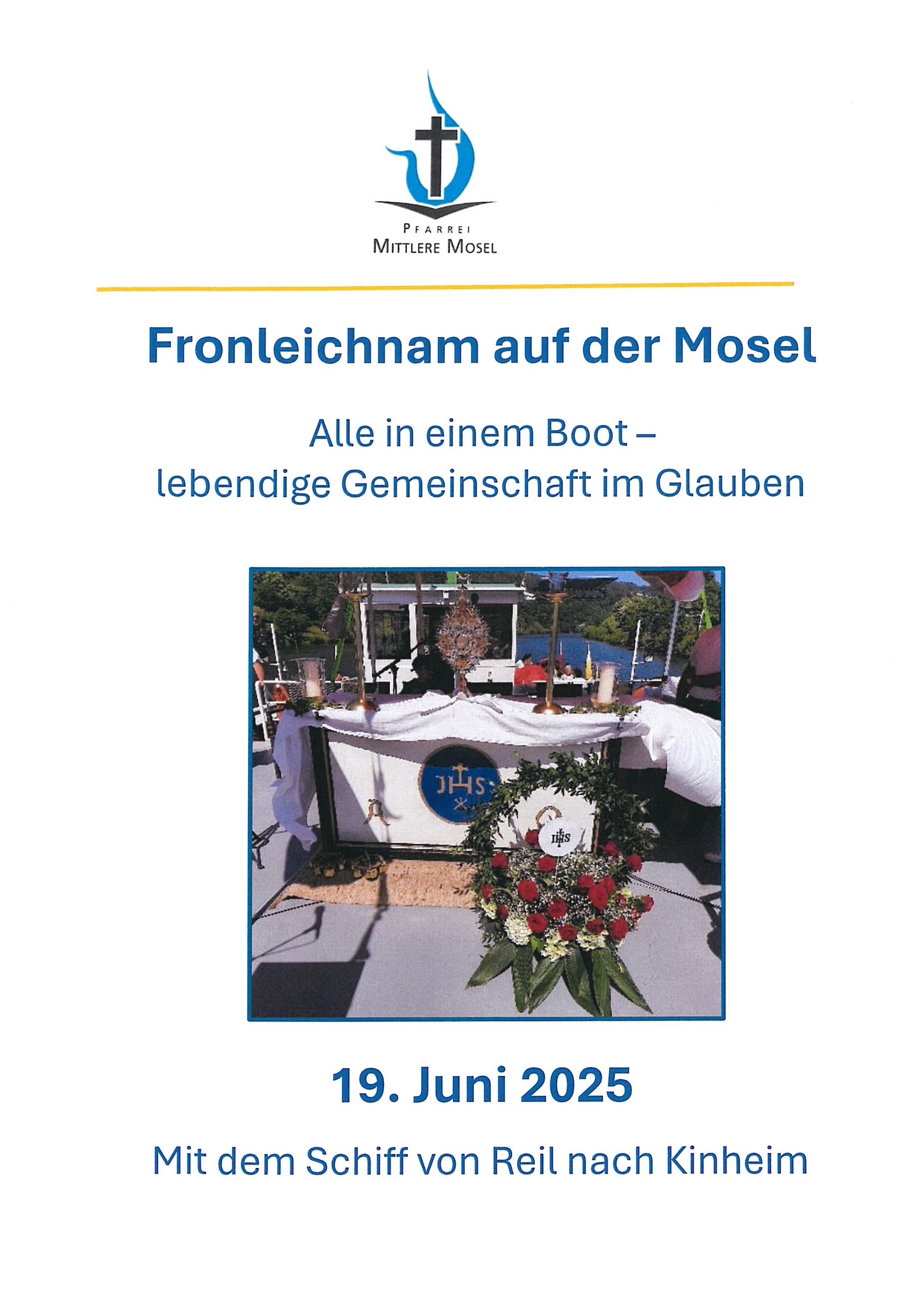 Fronleichnam 2025 (c) Pfarrbüro Mittlere Mosel Fronleichnam 2025