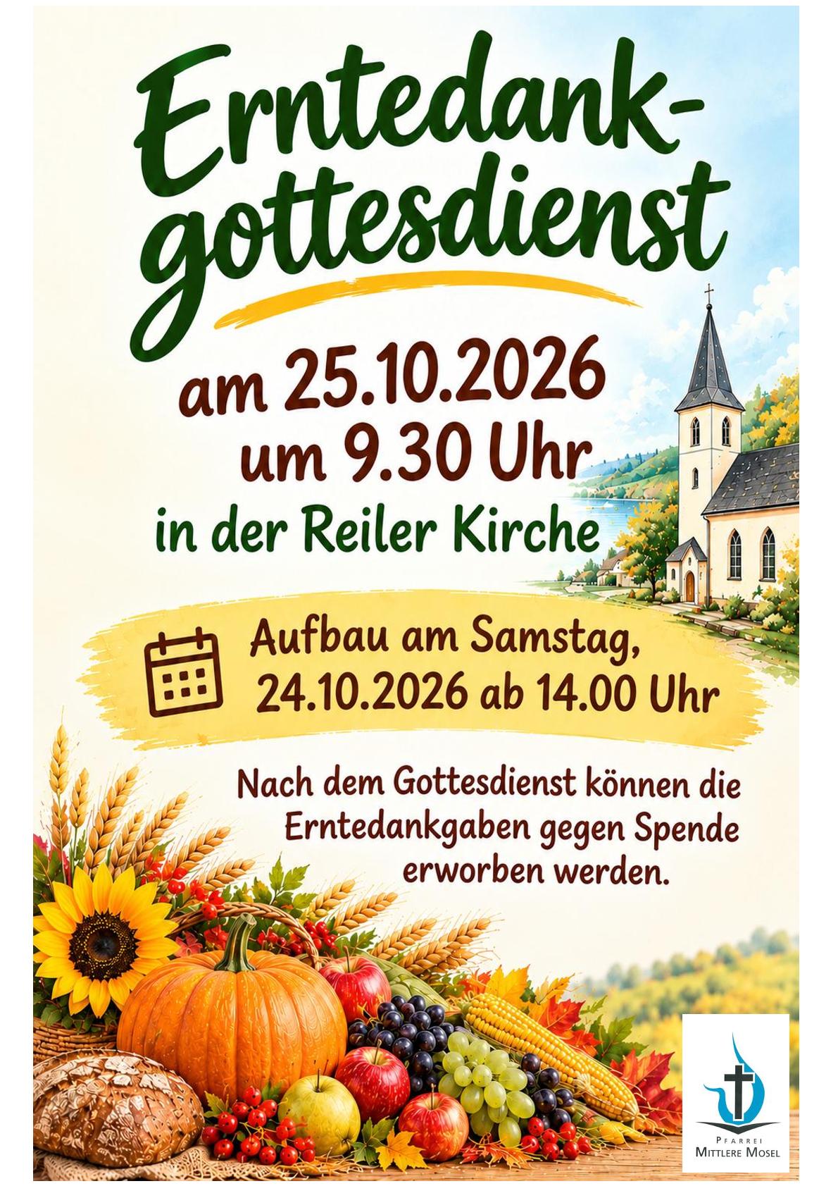 Plakat Erntedank Reil 2026