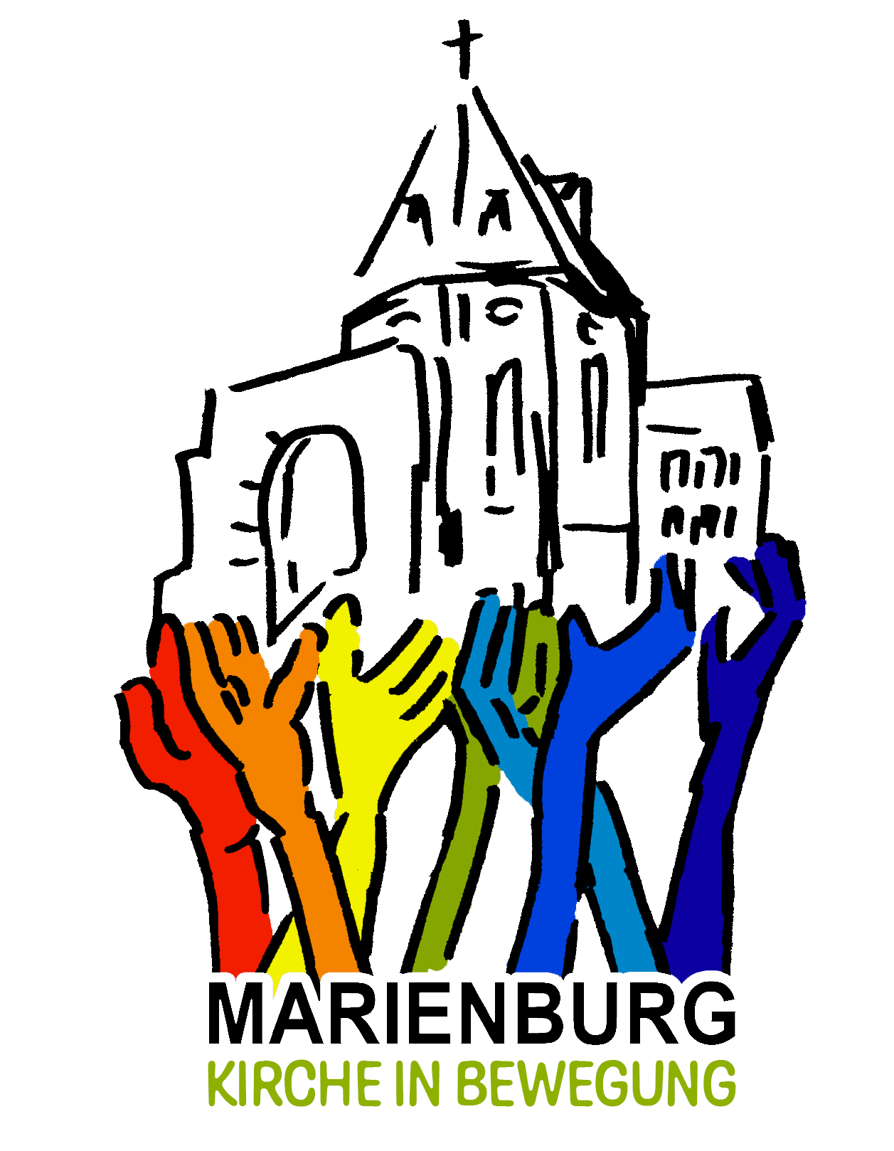 Logo_Marienburg_KiB_gruen_Caraque
