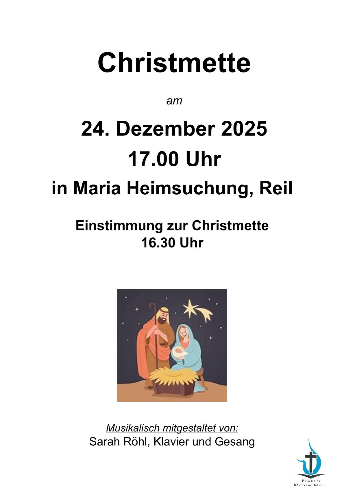 Plakat Christmette Reil 2025 -1