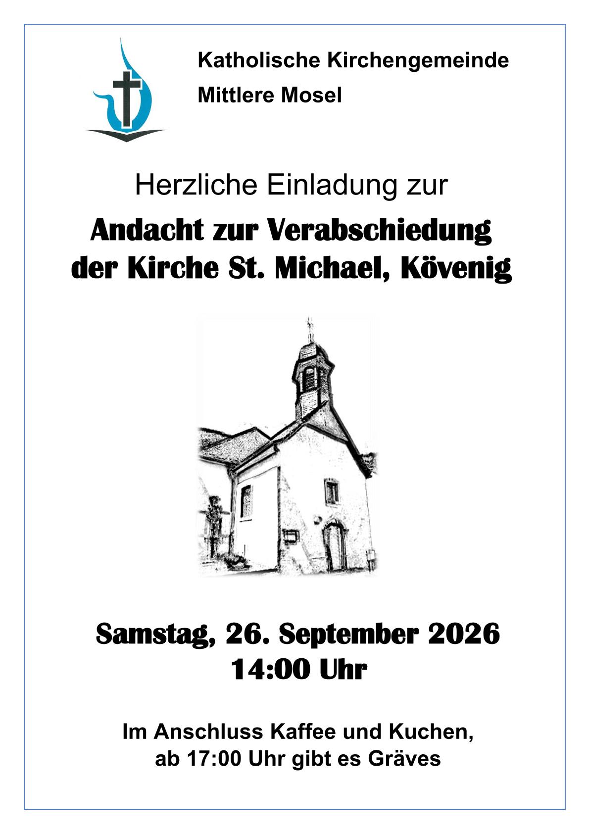 Plakat Kövenig (c) Pfarrbüro Mittlere Mosel Plakat Kövenig