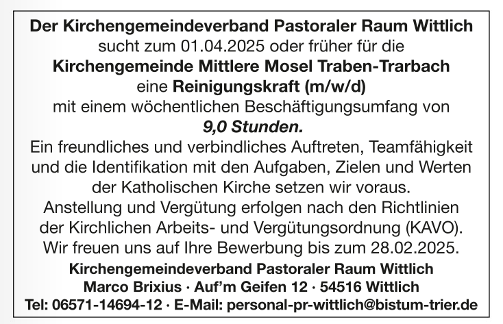 Stellenangebot